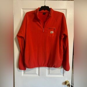 Cotton On Men's Vibrant Orange Zip-Up Sweater